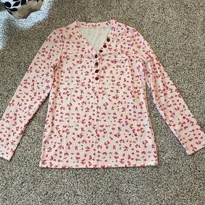 Blush Floral Long Sleeve